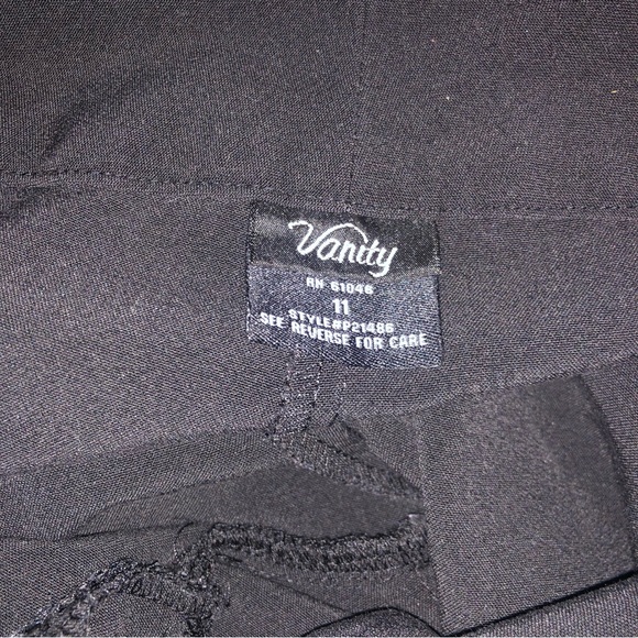 Vanity Lace Detail Black Dress Pants - Picture 5 of 5